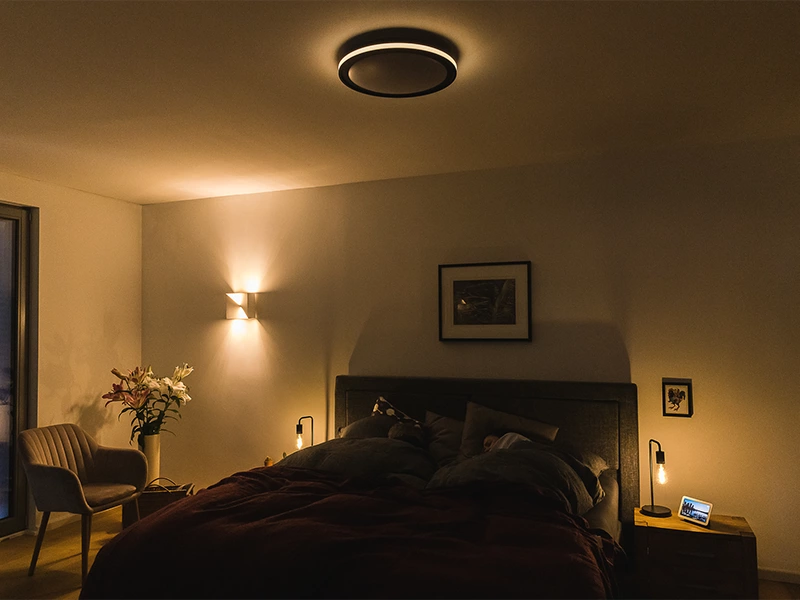 کنترل روشنایی اتاق با چراغ های هوشمند